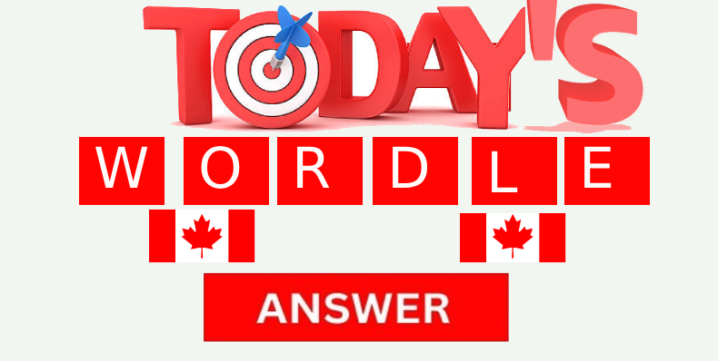 Today's Wordle answer