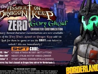 Borderlands 2: All Active SHiFT Codes