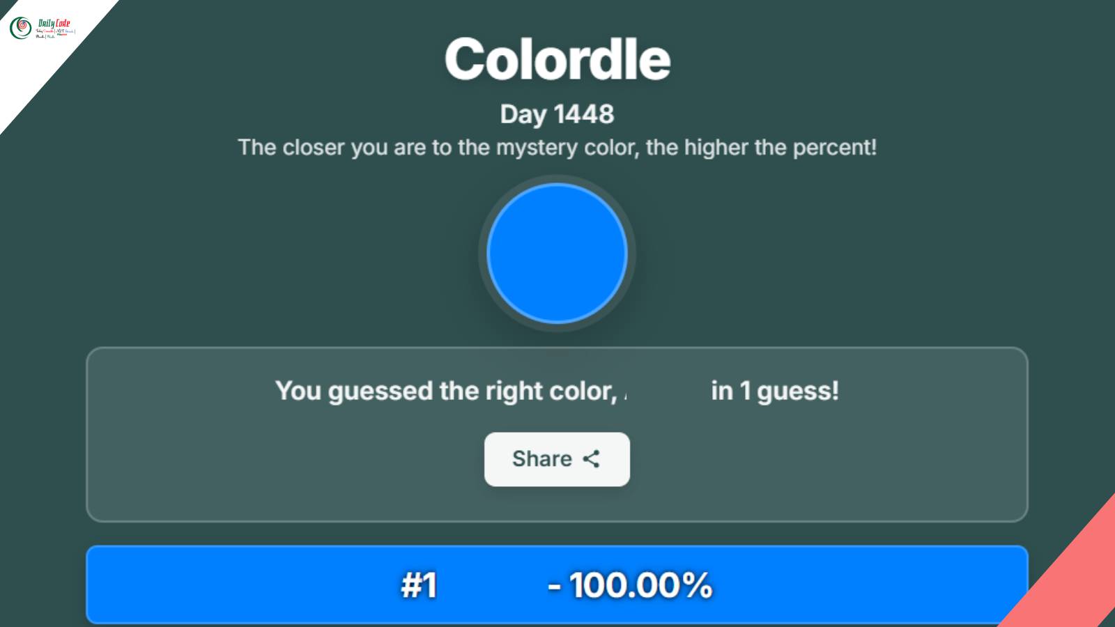 Colordle Answer Today 1448