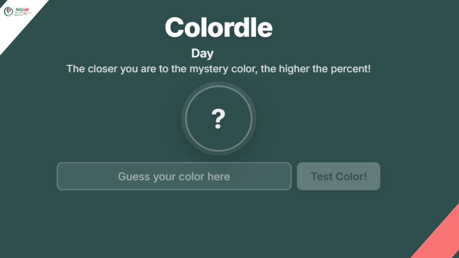 Colordle Hints and Answer